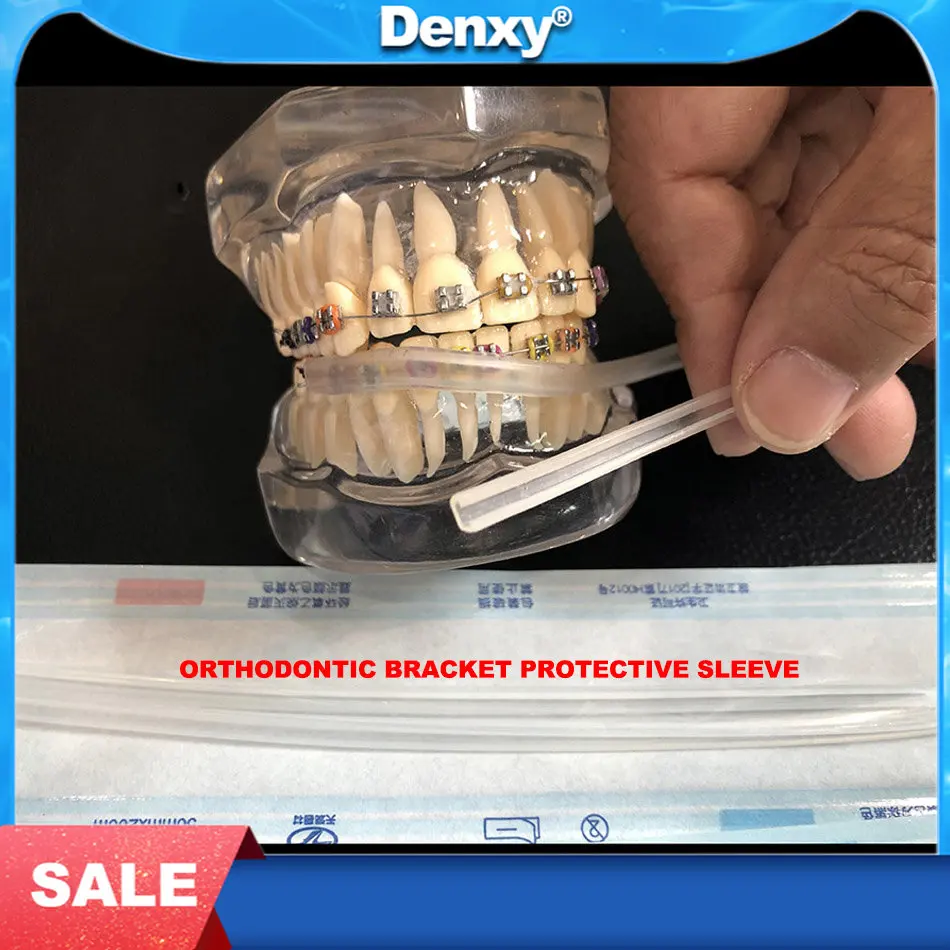 1040pcs 40 sticks pack dental orthodontic ligature elastic ligature wire ties bands for brackets braces dentist tools materials 2/3 Pack Dental Orthodontic Brace Cover Lip Protector Shield Bumper Braces Sleeve Dental Bracket Protect Orthodontic Brackets