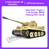 COOLBANK RC Tank 1:16 German Tiger I Battle RC Tanks 360° Turret 2400 rpm Motor Shooting BB Smoke Remote Control Tank Model 3818 1