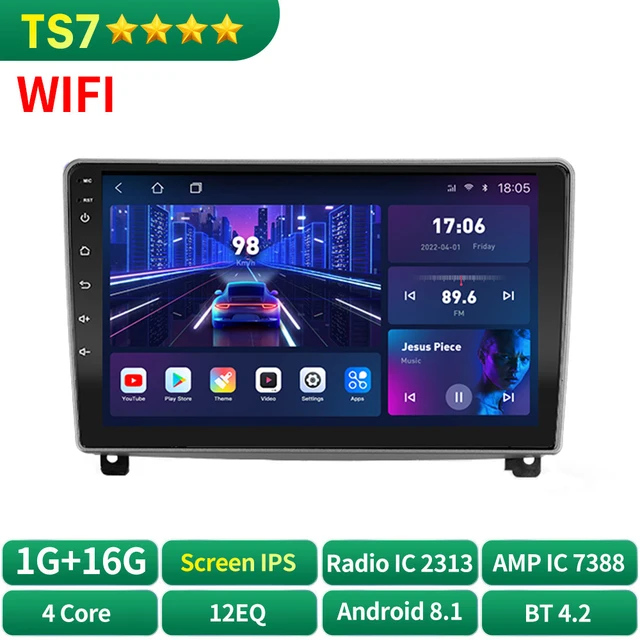 Autoradio 2 Din Poste Radio Voiture USB RoverOne® CarPlay Android Auto pour  Peugeot 407 2004 - 2010 - Autoradio - Achat & prix