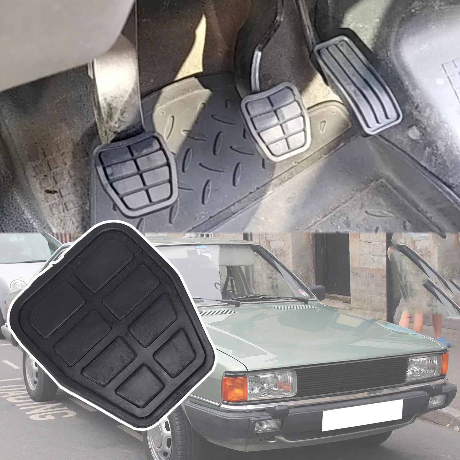 Per Audi Fox 4000 5 + 5 80 90 B1 B2 B3 1972 1973 1974 1975 1976 - 1985 1987 Copri Pedale Frizione Freno 321721173 7213141