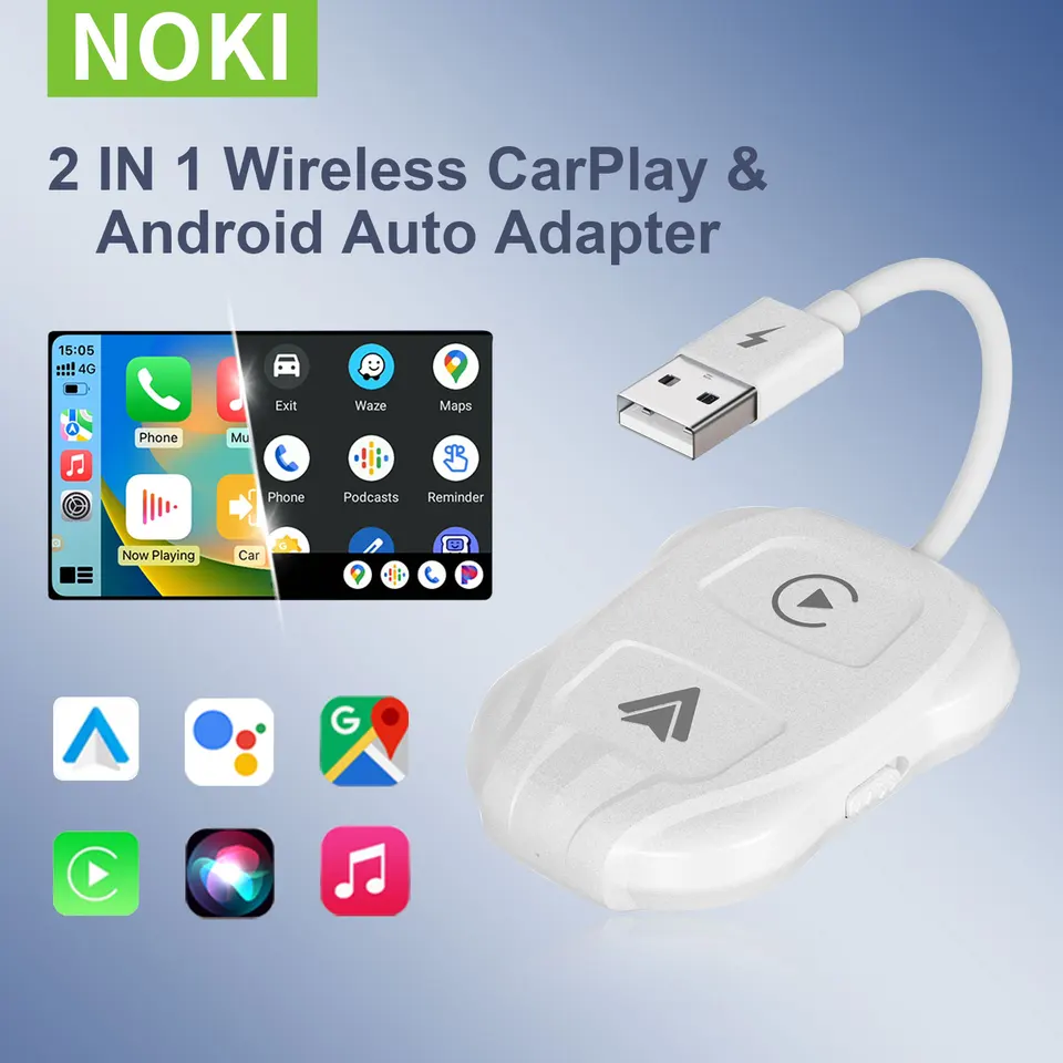 Adattatore All-in-one Play2Video Pro per CarPlay/Android Auto Wireless