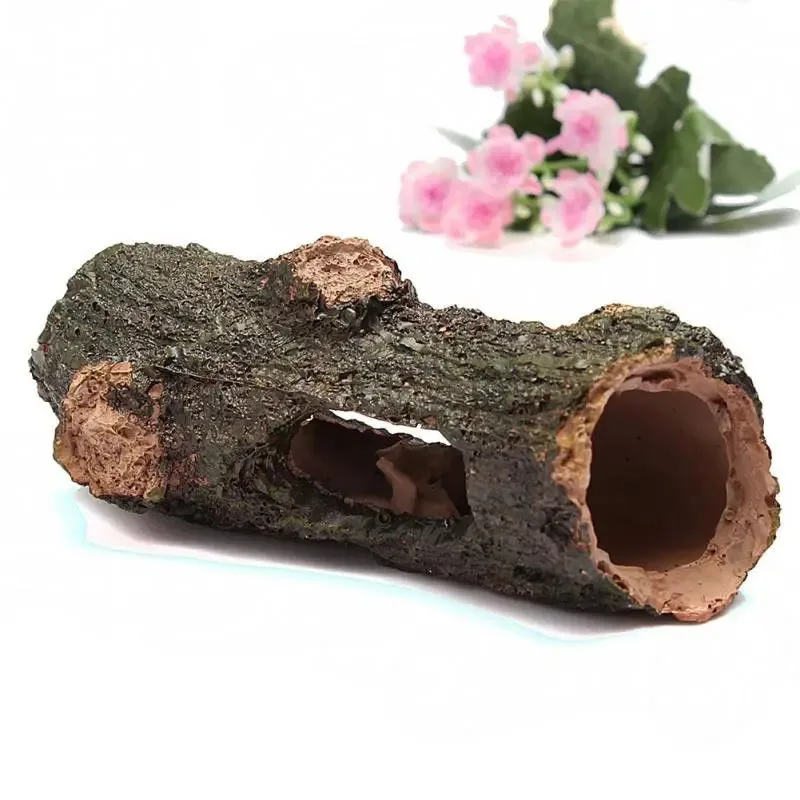 Fish Tank Ornaments Fish Tank Decorations Aquarium Ornaments Aquarium Ornament Hollow Hole Log Tree Tunnel Cave Fish Tank Decoration Big Size Accessories