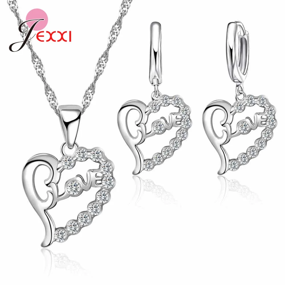 Silver jewelry set jewelry set silver jewelry New Brand Bridal Jewelry Sets 925 Sterling Silver Statement Flower Butterfly Choker Necklaces Zirconia Earrings for Women Gift