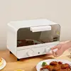 12L/10L Mini Electric Oven Household Multifunctional Fruit Dryer Cake Pizza Bread bake Machine 2 Layer Grill Long-pass timer 4