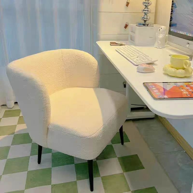 인스 램스울 싱글 소파, 거실 코너 소파 의자, 북유럽 메이크업, 부드러운 의자, 호텔 피로연, 카페 대기 등받이 안락 의자 