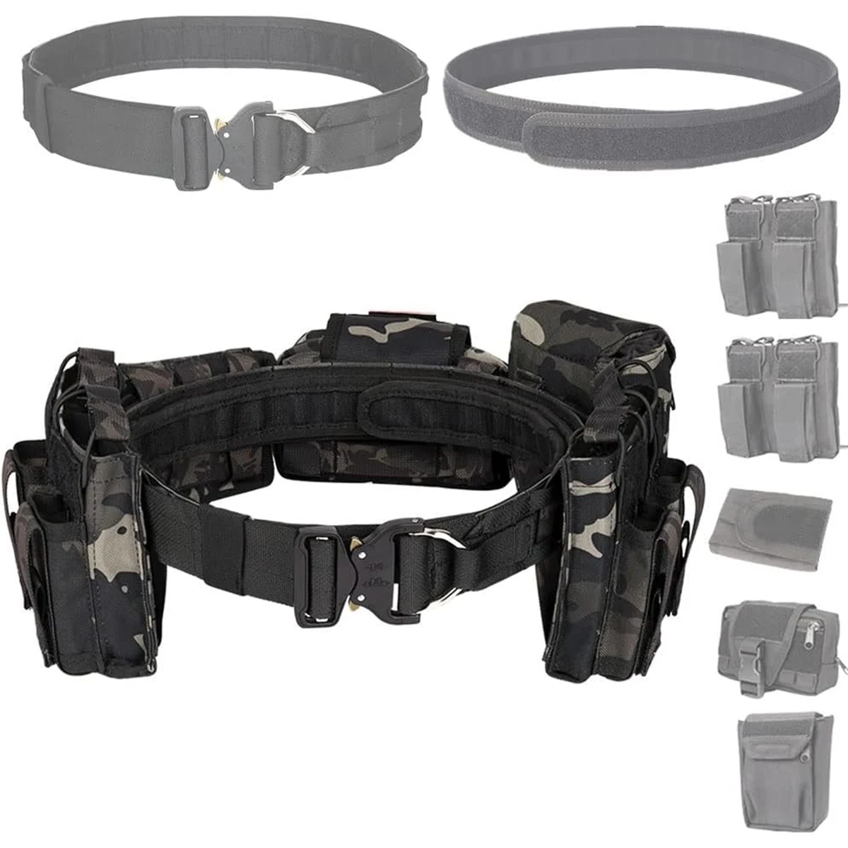 TacticalDutyBeltwithMolleMagazinePouchDumpPouchIFAKPouch