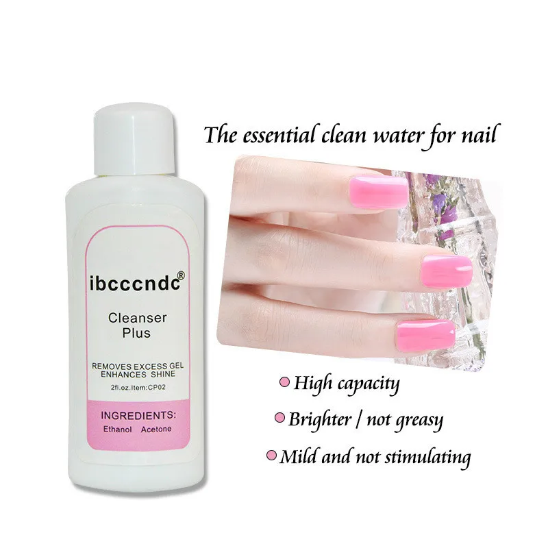 60ml Cleanser Plus Liquid Surface Sticky Layer Residue Gel Polish Excess Remover Nail Art Acrylic Clean Degreaser for Nails