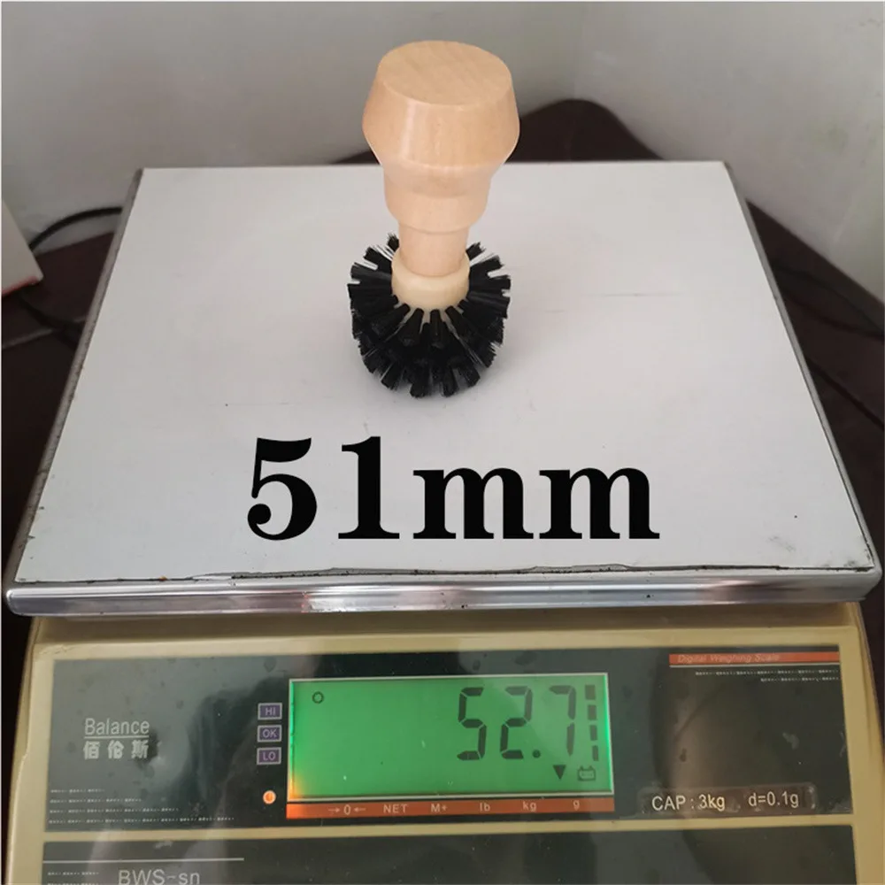원목 손잡이 커피 연마기 청소 브러시, 커피 머신 파우더 더스팅 청소 브러시, 가정용 주방, 51mm, 58mm, 2 개, 3 개