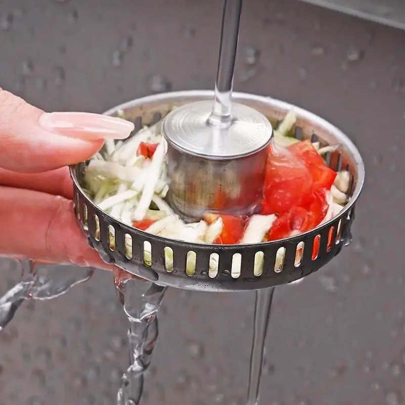 920L Efficient Kitchen Sink Drain Filter Space saving & Convenient Sink Drain Basket Trouble Frees Maintenance for Bathroom