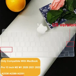Deluxe Keyboard Cover - Universal Fit for 13 - inch MacBook Pro, US/EU Layout Protection (US Keyboard Cover)