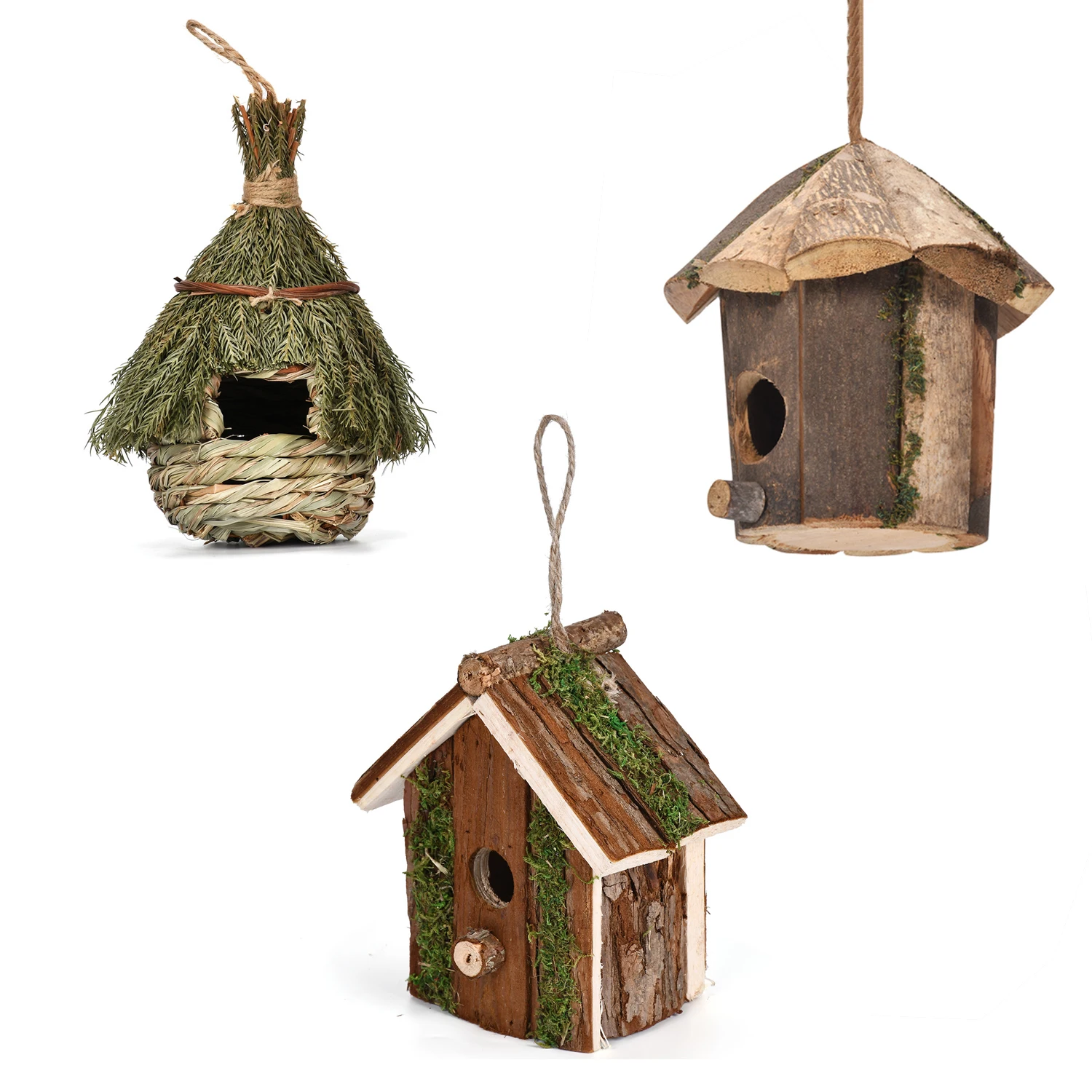 Hanging Bird House Bird Breeding Outdoor Decorative Nest Box Small Feathered Nature Lover Favor Weatherproof bird house bird nest