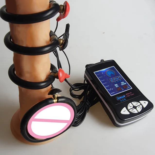 Electro_BDSM_Stimulator Penis-Ring & Anal-Butt-Plug For Men - Foto 11