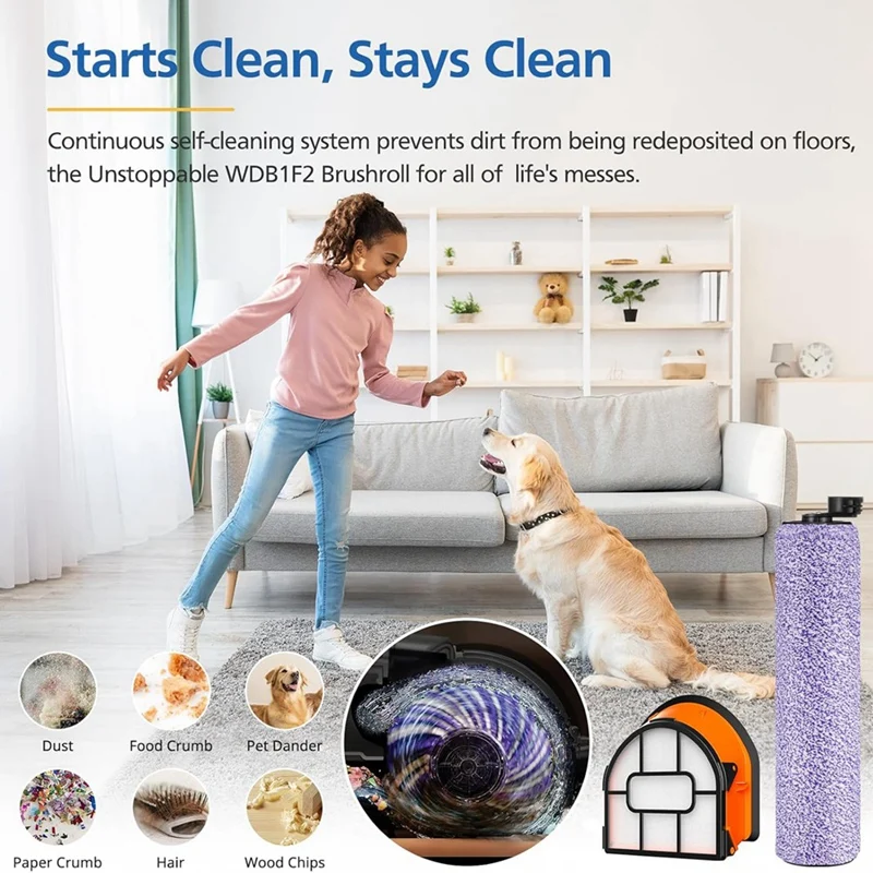 Substituição Brushroll e Filtro Bundle, Aspirador Acessórios,