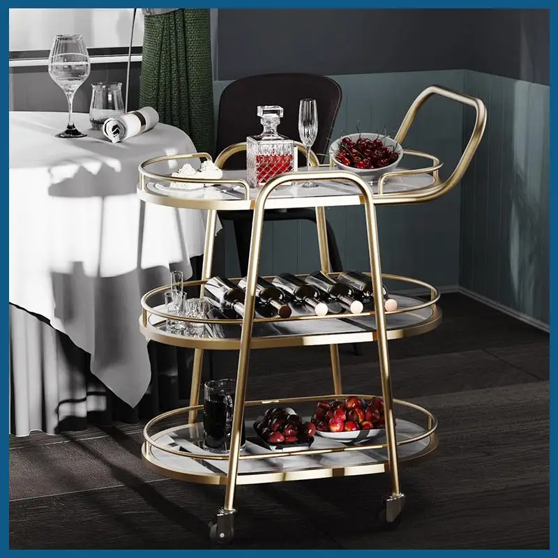 Hotel Dining Car Wine Car Dining Trolley Commercial Trolley Room Mobile Living Room Tea Cart