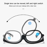Magnifying Glasses Rotating Makeup Reading Glasses Anti Blue Light Make-up presbyopic Eyeglasses Diopter +1.0 +1.5 +2.0 To +4.0 4