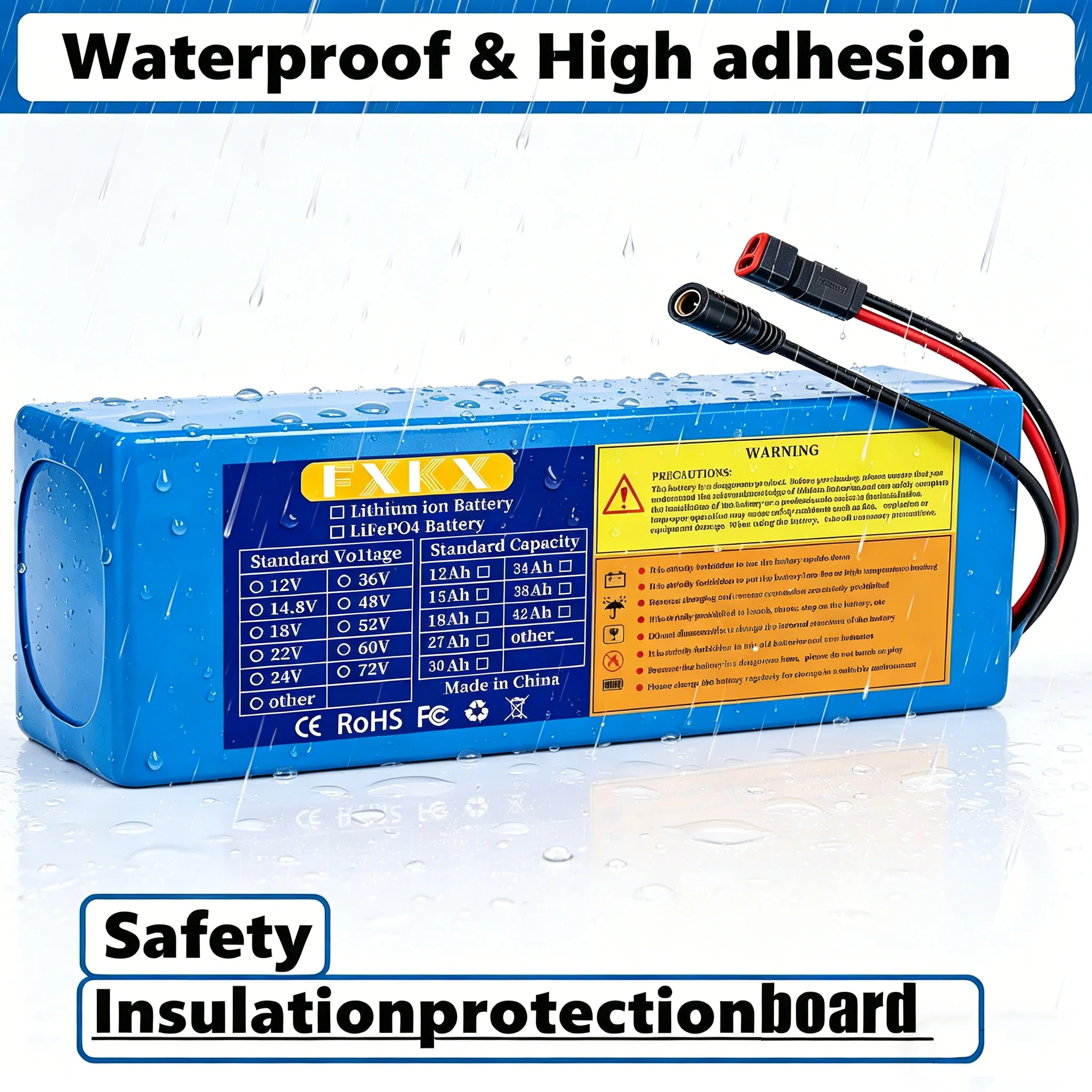 36V 전기 스쿠터 배터리 10S3P 10Ah 18650 등급-A 셀 500W-1000W 내장형 BMS XT60 JST 장거리 안전하고 내구성이 뛰어남