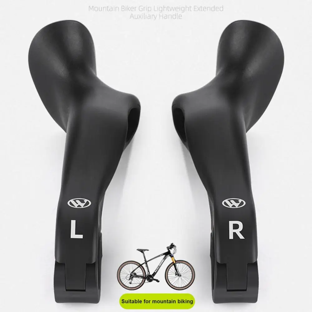 Bicycle Handlebar Vice Handle Mountain Bike Cow Horn Handle MTB Road Bike Grip Extended Bicycle Handlebars Accessories