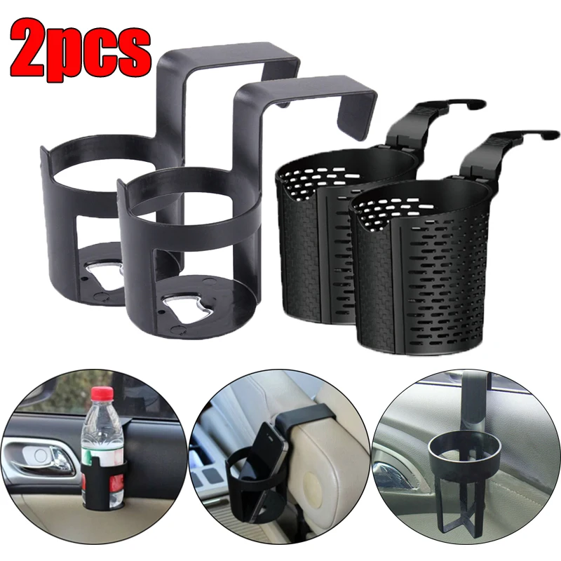 2PCS Car Back Seat Cup Holder Multifunctional Hanging Mount Drink Storage Holders Auto Truck