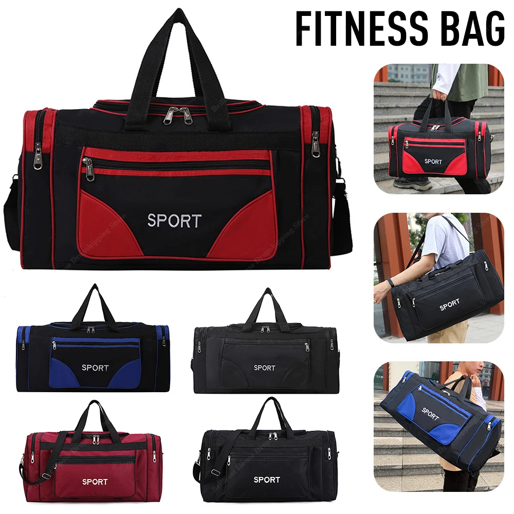 Waterproof Nylon Gym Bags Outdoor Yoga Sports Training Handbag Men