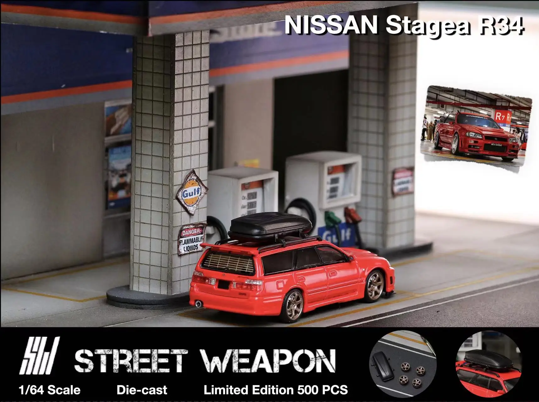 Street Stagea 1/64 R34 wagon Car Model - AliExpress 26