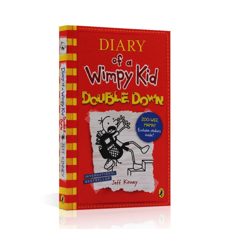 

Diary of a Wimpy Kid 11 Double Down Jeff Kinney, Children's books aged 8 9 10 12 English books, Humor Comics 9780141379029