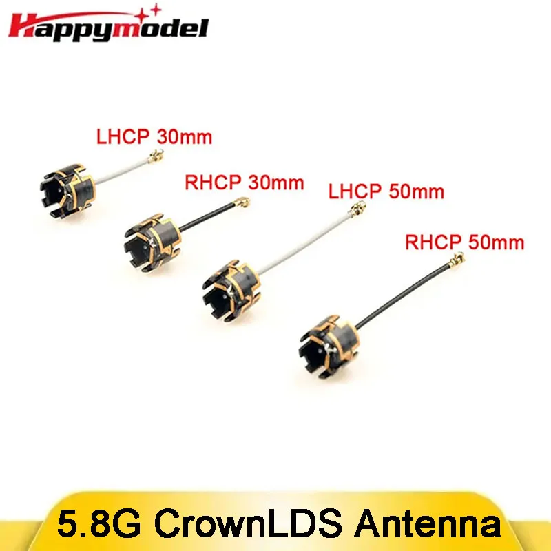 Happymodel 5.8G Crown LDS Antenne RHCP/LHCP für Micro FPV Whoops für RC FPV Langstrecken-Renndrohnen und Flugzeuge
