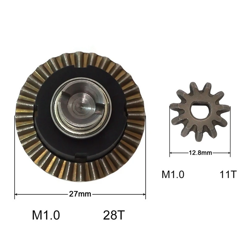 New-2 Set Metal Differential And Gearbox For SG1603 SG1604 SG1605 UDIRC UD1601 UD1602 UD1603 1/16 RC Car Upgrades Parts