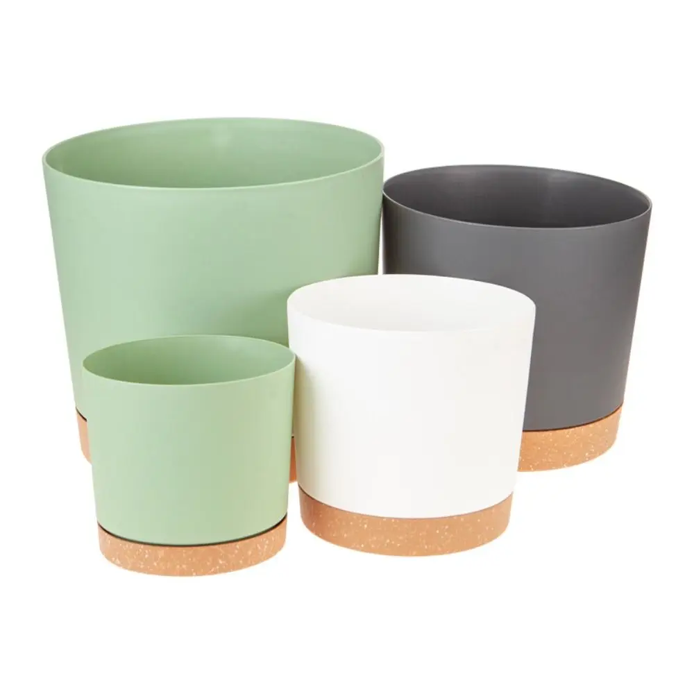 Description Picture 3 of itemPlastic Plant Pot Separation Design Circular Succulent Planter Flowerpot with Drainage Tray Bonsai Potted Flowerpot