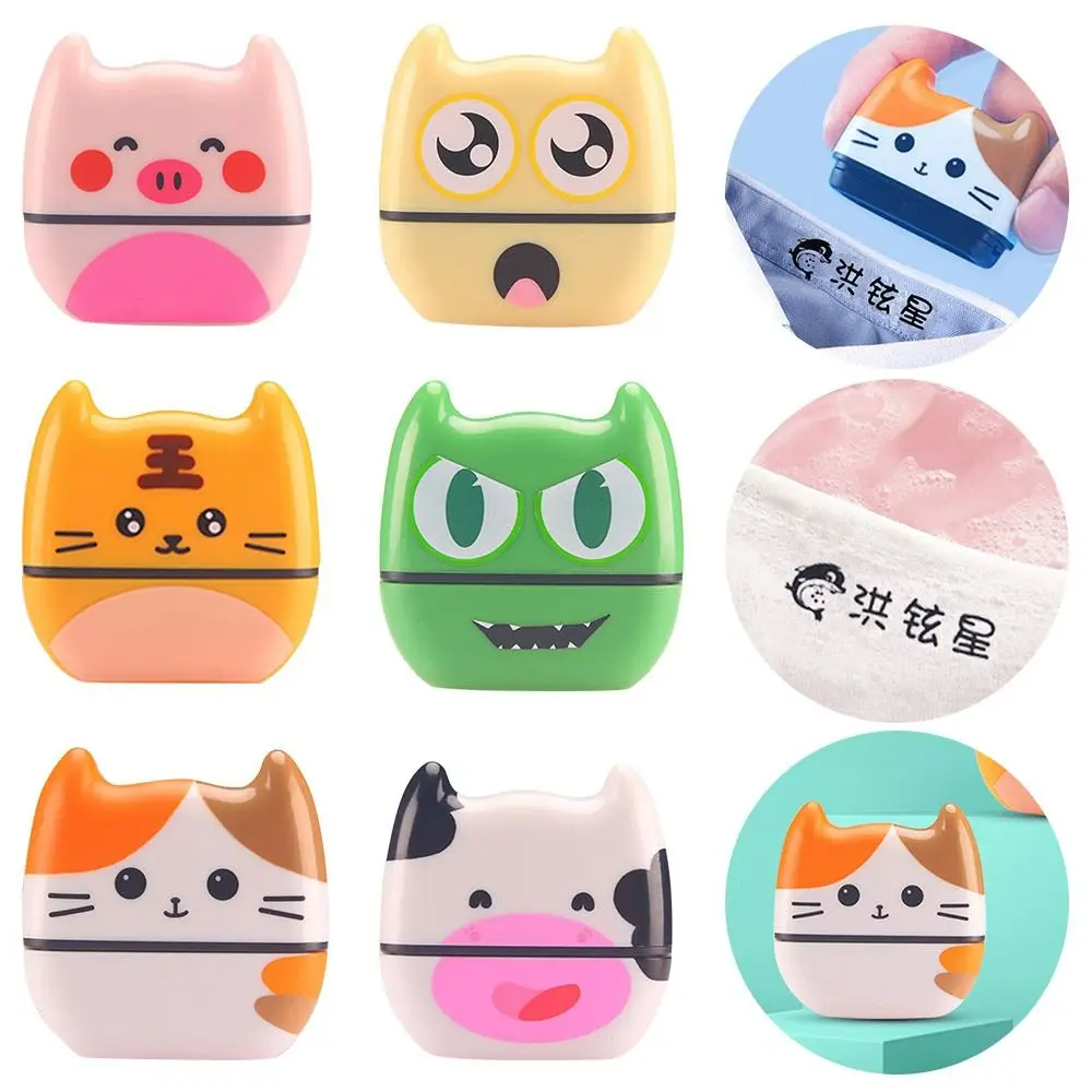 

Cartoon Cute Animal Name Seal Stamp Non-fading Waterproof Kid Clothing Stamper Labeling for Books Schoolbag Not Customizable