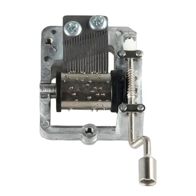 Mini Kézi Forgattyúk Mozgalom Öt Dal Választás Diy Music Box Otthoni Dekoratív Gyűjtők Mechanikus Hajtókeret