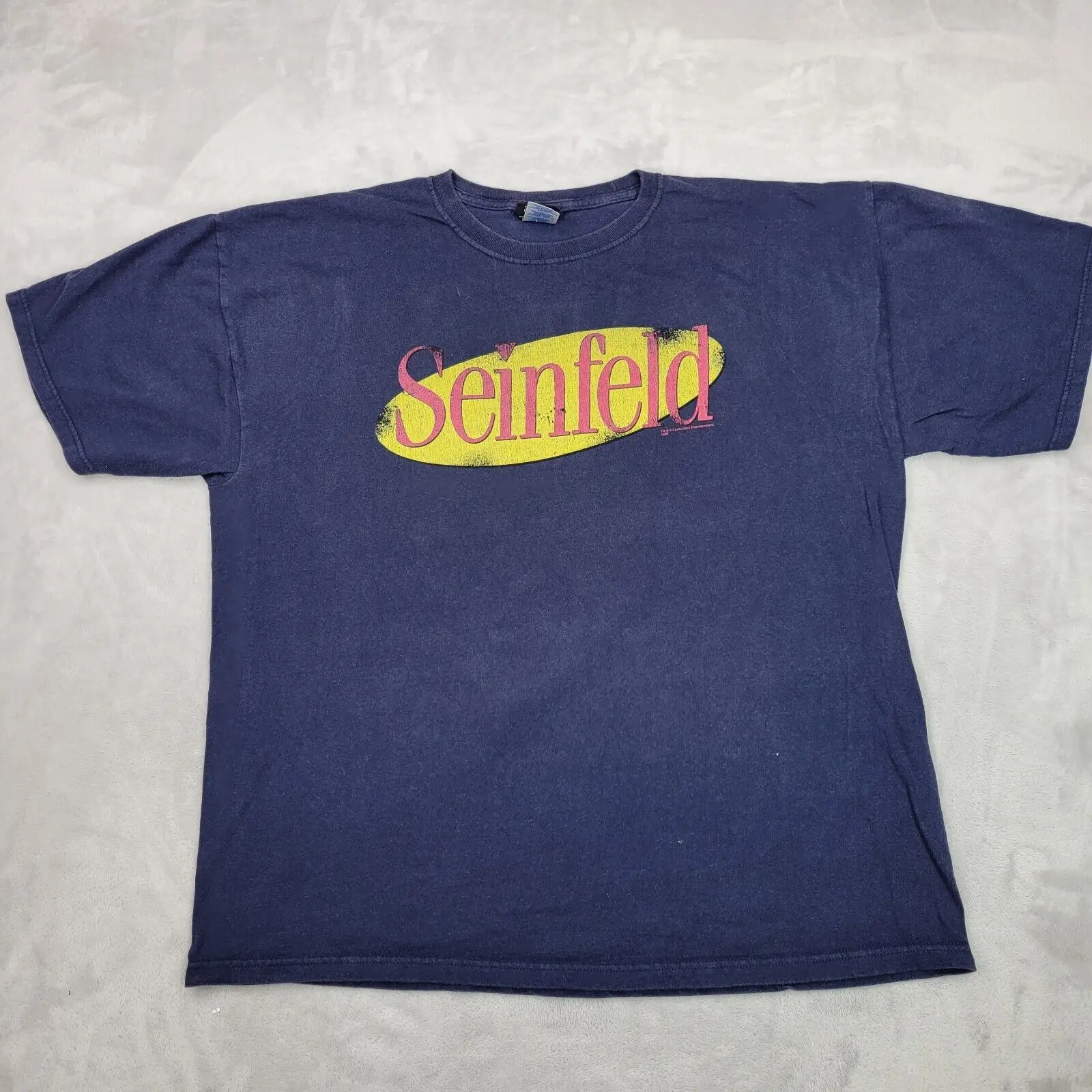 Camicia Vintage Seinfeld Mens Extra Large Black Y2K Fox Tv Comedy Show Jerry Adult