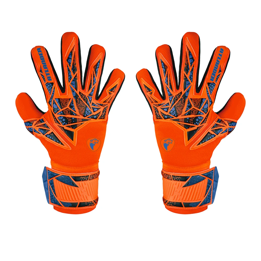Torwarthandschuhe für Kinder und Erwachsene, rutschfest, Latex, Fußball, hochwertiger Fußball, starker Griff, Match-Training, Handschlaufe, Torwarthandschuh – Detail 10
