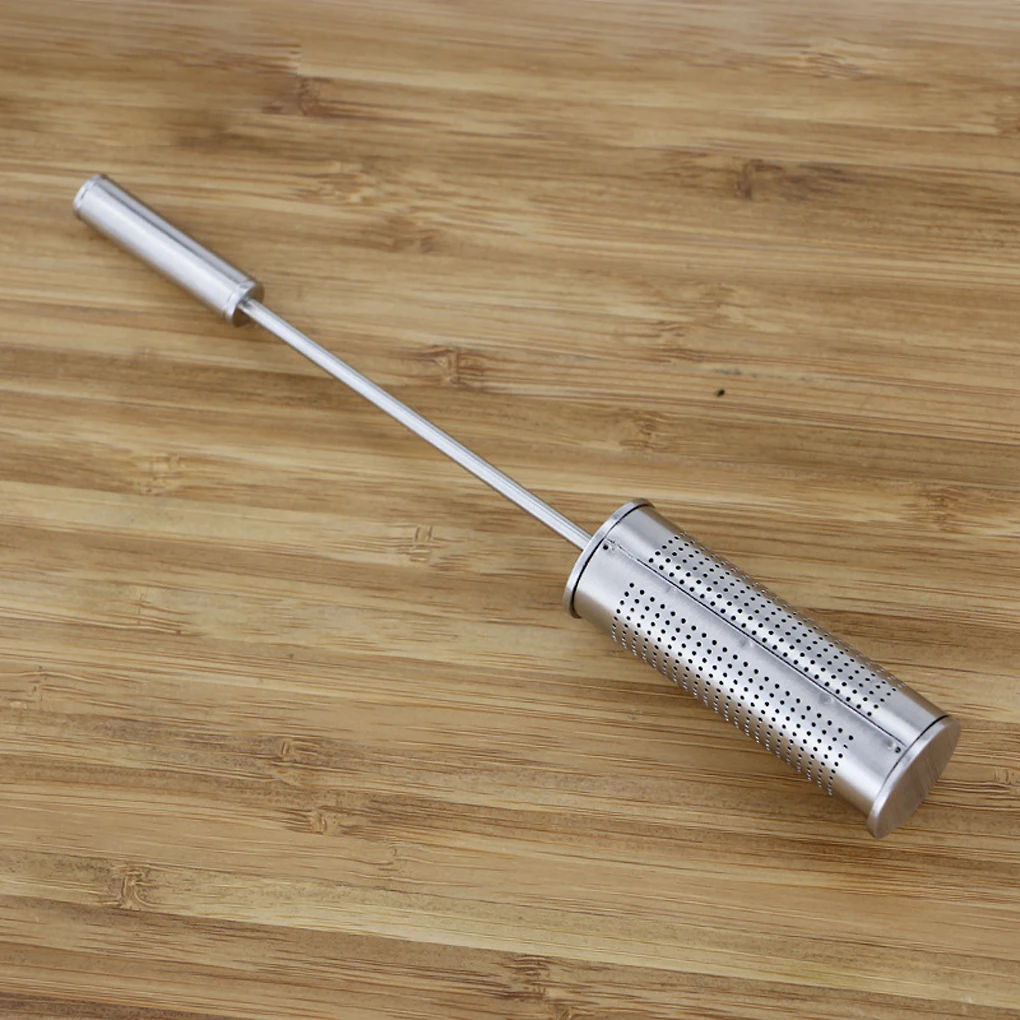 Tea Infuser Stainless Steel Pipe Steeper Loose Leaf Spice Mesh Strainer Integrated Filter Kitchen Gadgets Home