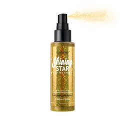 100ml Silver Glitter Spray for Hair, Body, and Clothes - Shimmer & Sparkle for Makeup and Parties (GS - gold)