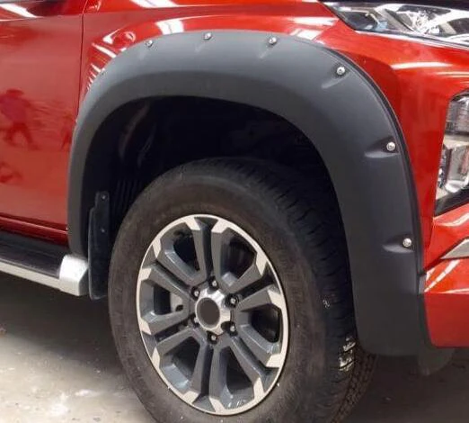 

New design 4X4 ABS Matt Black Paint Fender Flares For Triton 2016-2018 Thailand Round With Decorative Screws