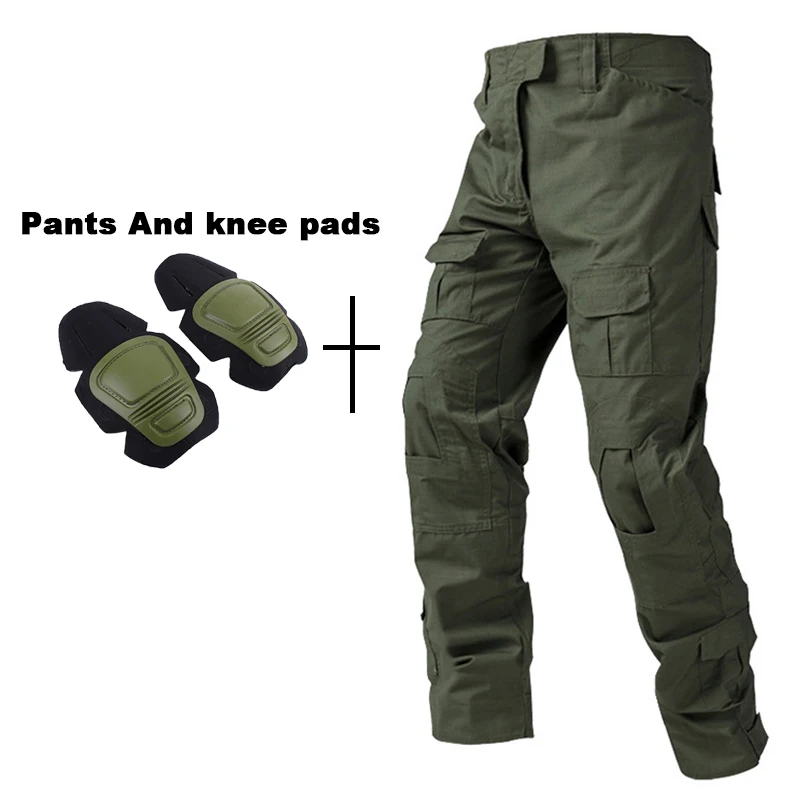 Tactical Suits Military Uniform Suits Camo Hunting Shirts Cargo Pants with Pads Airsoft Paintball Hunting Clothes Sets Outdoor tactical pants tactical suit tactical shirt tactical men jackets