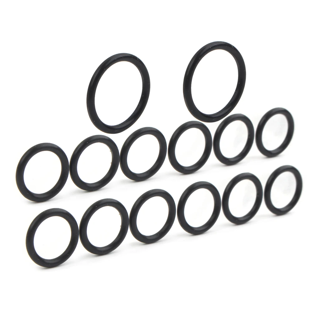 14pcs/set Car Turbocharger Oil Water Coolant Line Gasket Orings Rubber Kits for BMW N54 Z4 X6 335is 335xi 740i 740Li 135i