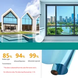 Insulated Privacy & Sun Protection Window Film - 40x100cm (A)