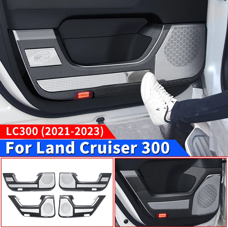 

For 2021 2022 2023 Toyota Land Cruiser 300 Car Door Protective Cover Speaker Cover LC300 FJ300 Interior Upgraded Accessories