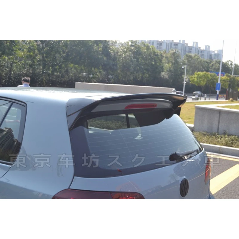 For Volkswagen Golf 6 Spoiler Abs Material Car Rear Wing Black Rear Spoiler For Volkswagen Golf 6 Mk6 2010-2013