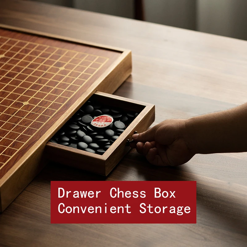 럭셔리 하이 퀄리티 Go Chess 휴대용 보드 게임, 어린이 Go Chess Weiqi 우드 보드 Scacchiera 체스 세트, Gobang