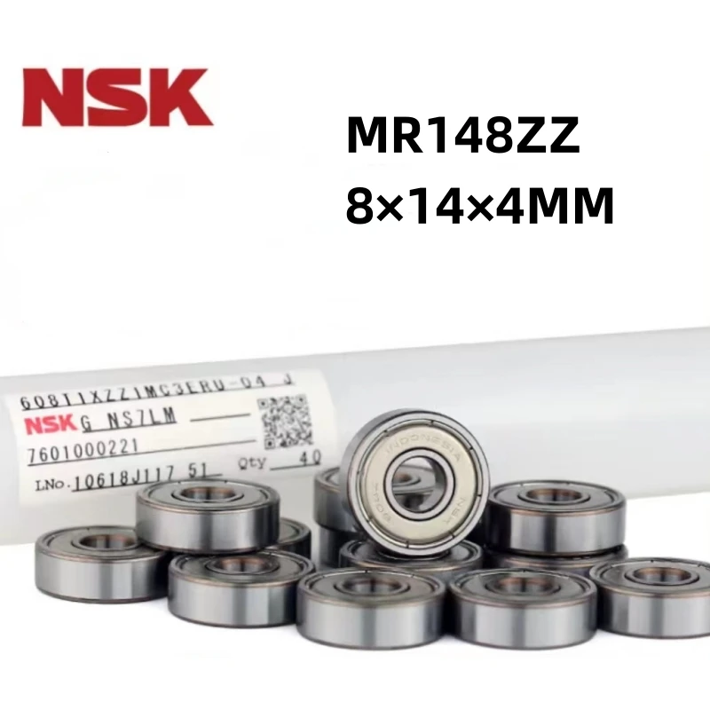 Rolamento de Alta Velocidade em Miniatura Nsk Origem Japonesa Mr148zz 8*14*4 mm Pcs 10 Pcs