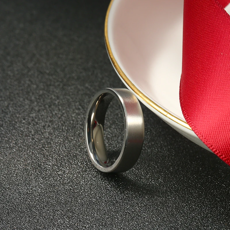 8 mmメンズ男性用ウェディングバンド、チタンバンドチタンリング、SZ 4 17　並行輸入品