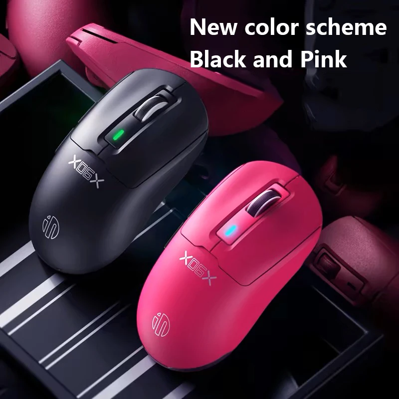 Inphic IN6 SE PAW3311 Lightweight 1K Wireless Gaming Mouse Ergonomic Wired/Wireless/Bluetooth Mouse for Desktop Laptop Computer