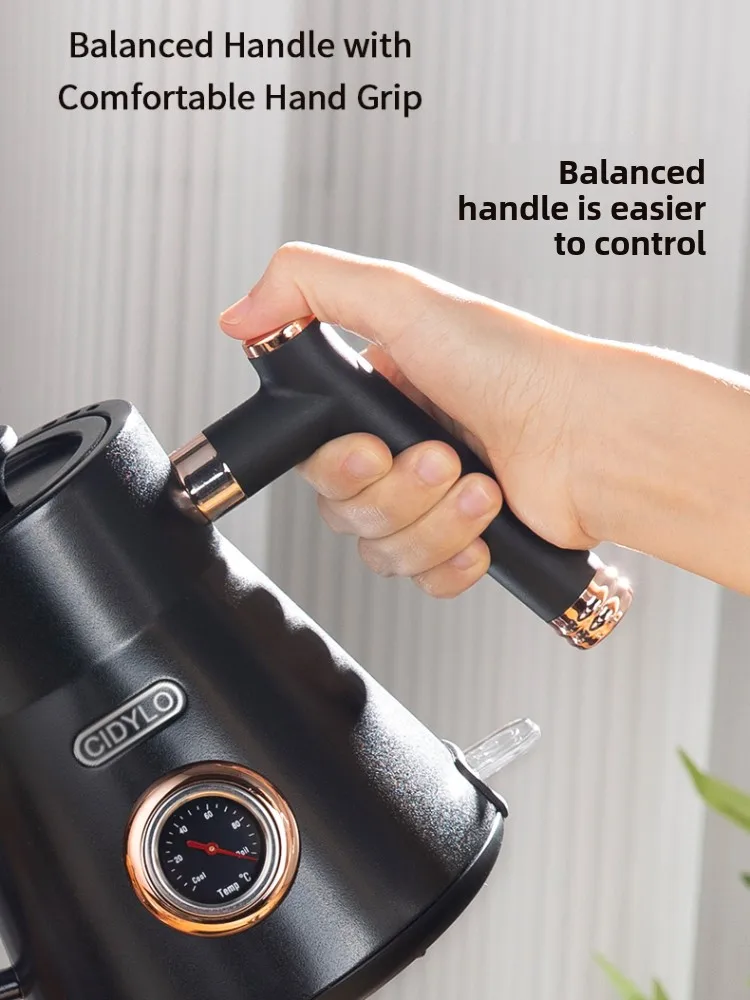 220V/Teapot Small mouth long mouth household electric kettle Stainless steel European vintage coffee hand pot 4