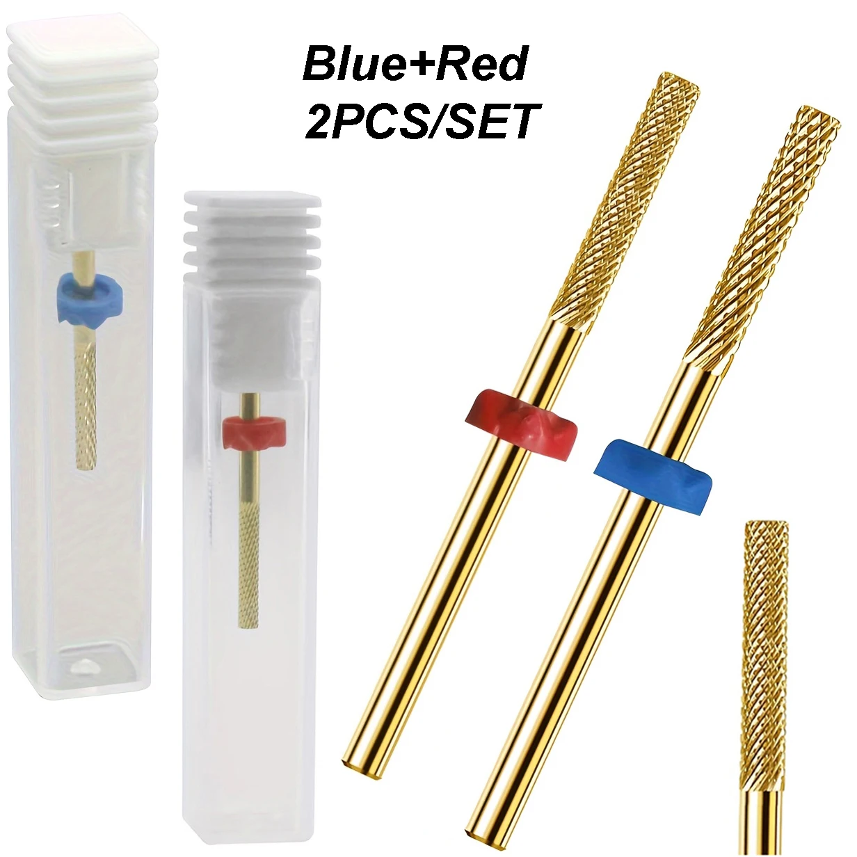 1/2PCS Silber Gold Professionelle Hartmetall Nagel Bohrer Bits Häutchen Bohrer Bits Elektrische Häutchen Entferner Für Nagel Reinigung maniküre – Detail 9