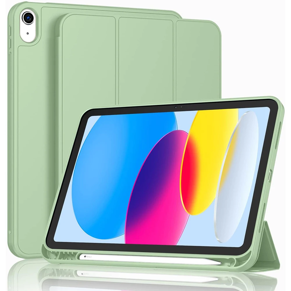 thumbnail image 1 of Con portalápices Funda para iPad 7.ª, 8.ª y 9.ª generación 10,2 iPad Air 5.ª, 4.ª y 10.ª generación 10,9 iPad Air1 2 5.ª y 6.ª 9,7 Funda magnética para tableta, 1 of 5