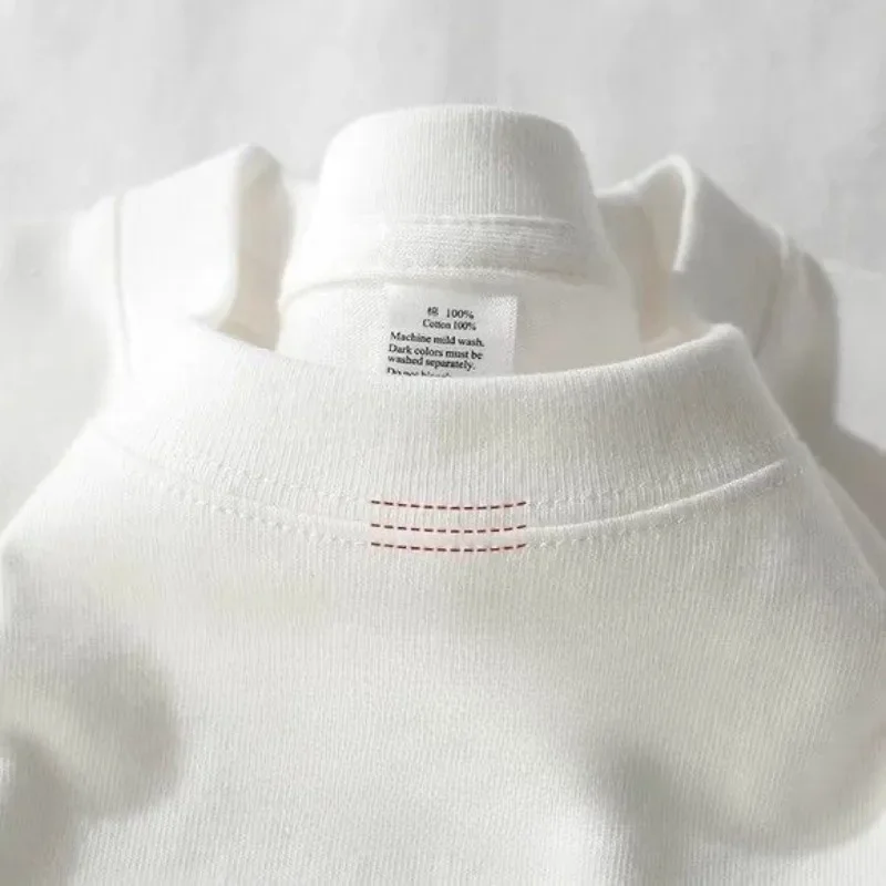 Heavy Wight 425 grams Men T Shirt Cotton Half Sleeve Brathable High Qaulity Round Neck Basic Tops Men Summer T-Shirt
