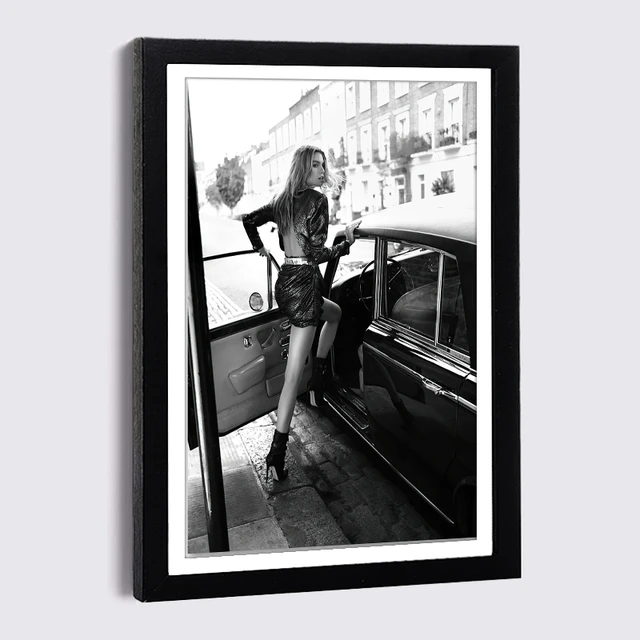 Cornice Parete Poster Cornice Legno Massello 61x91 Cm - Rustica In Rovere Per Poster E Foto Quadro Parete Rustico - Foto 2