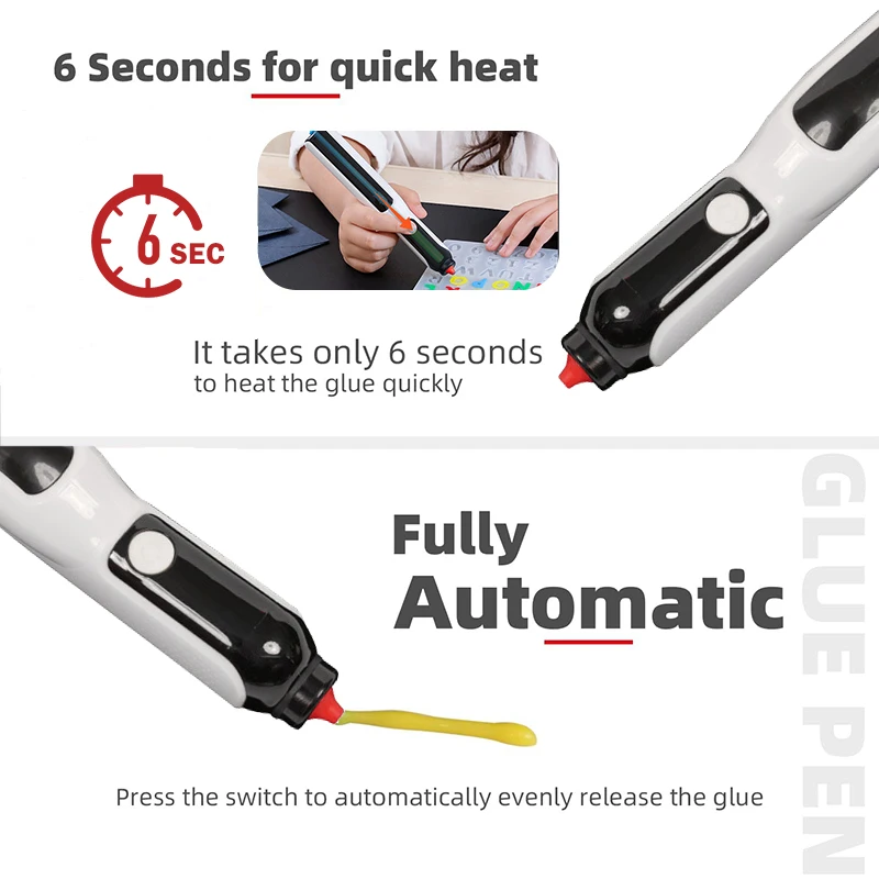 Cordless Hot Glue Gun 6s Heating Fast USB Rechargeable Melt Glue Gun 7mm Stick Wireless for Crafts DIY Arts Home Repairs hot melt glue gun hot glue gun cordless glue gun